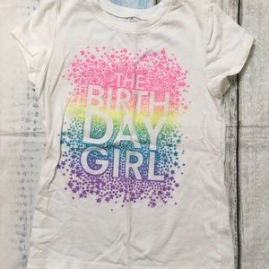 Birthday girl shirt rainbow children’s place 5/6